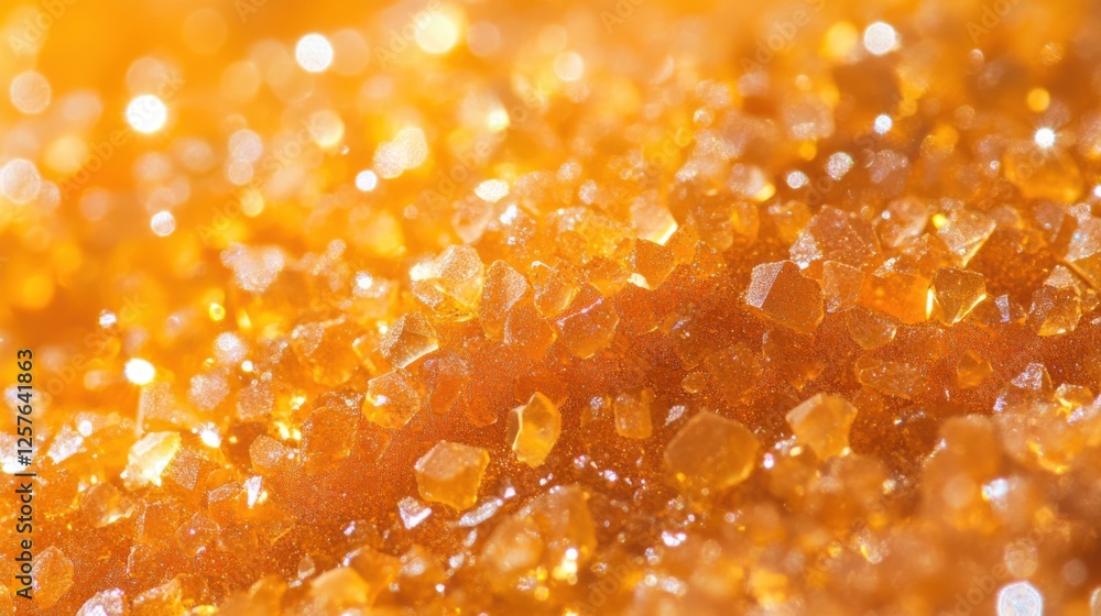 A close-up of fine sand grains sparkling under A close-up of fine sand grains sparkling under