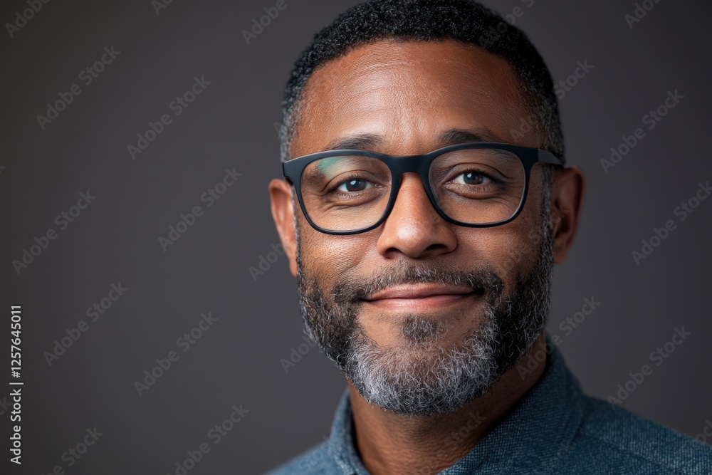 Portrait of a confident man with glasses