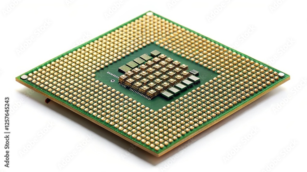 Microprocessor on White Background Microprocessor on White Background