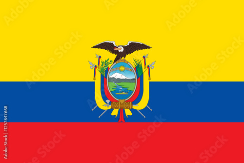 Editable Ecuador Flag PNG - High-Resolution National Symbol Perfect for Digital & Print Projects