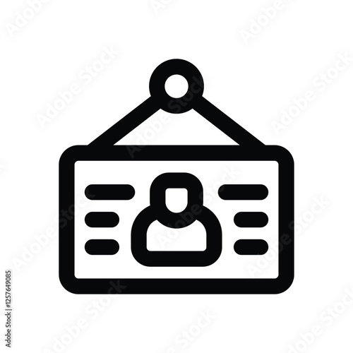 hiring line icon. vector icon for your website, mobile, presentation, and logo design.