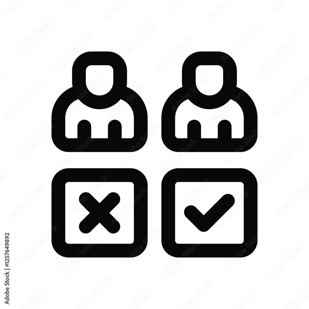 choice line icon. vector icon for your website, mobile, presentation, and logo design. choice line icon. vector icon for your website, mobile, presentation, and logo design.