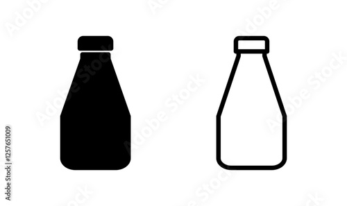 Bottle icon logo design. bottle sign and symbol