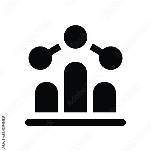 statistic solid icon. vector icon for your website, mobile, presentation, and logo design.