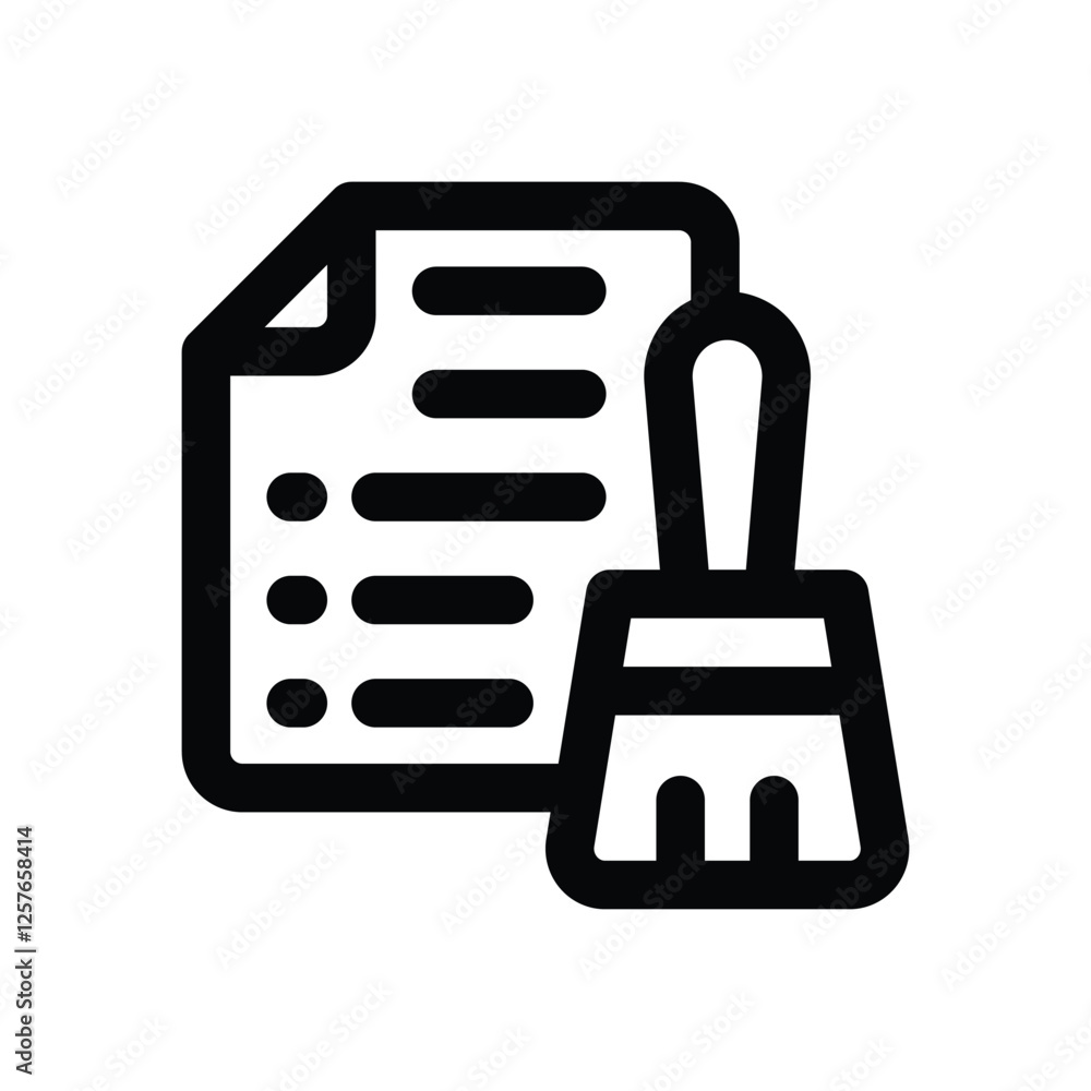 data cleaning line icon. vector icon for your website, mobile, presentation, and logo design. data cleaning line icon. vector icon for your website, mobile, presentation, and logo design.