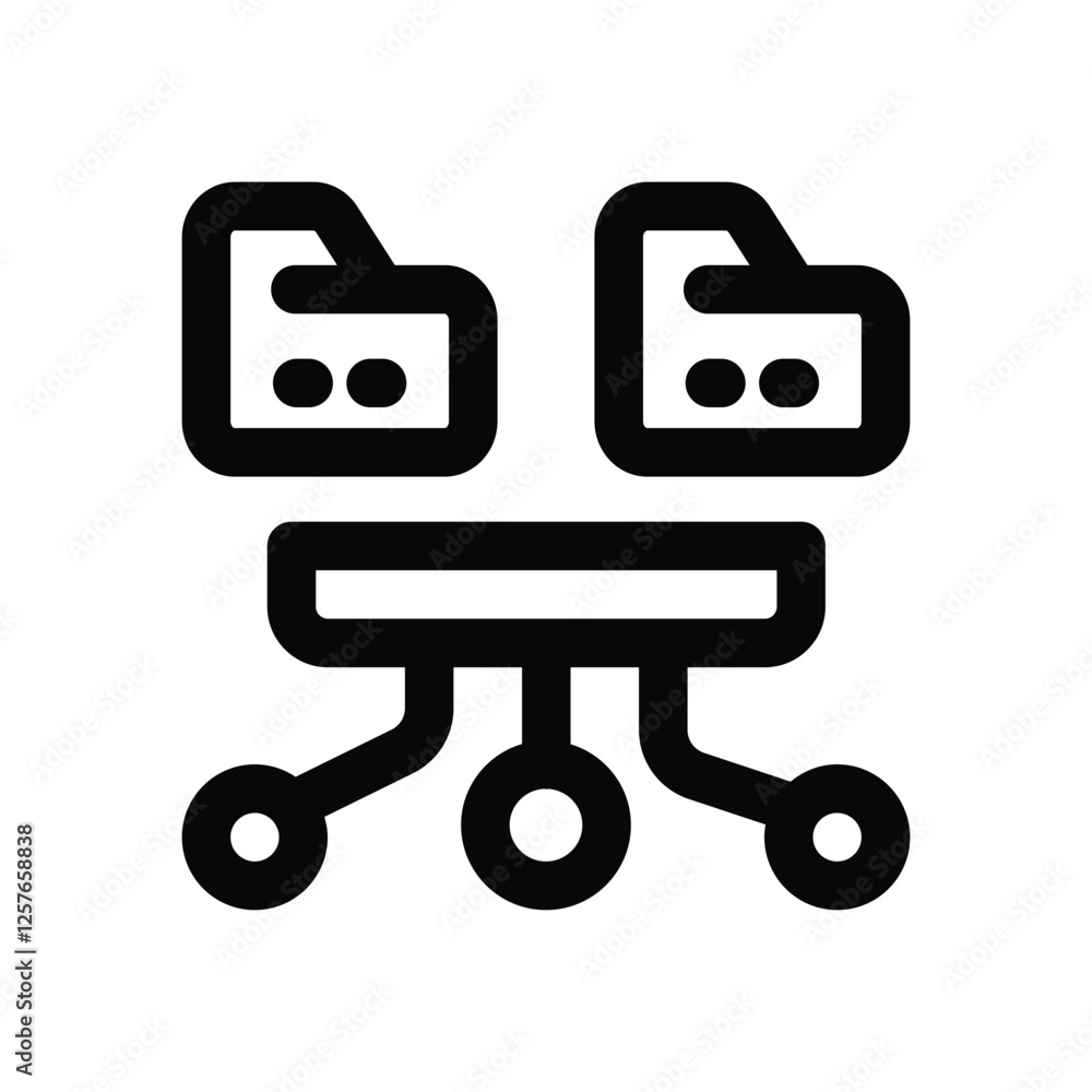 data center line icon. vector icon for your website, mobile, presentation, and logo design.