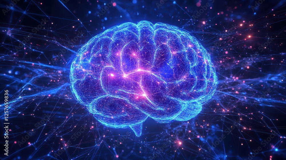 Conceptual futuristic deep learning innovation, glowing digital energy matrix Conceptual futuristic deep learning innovation, glowing digital energy matrix