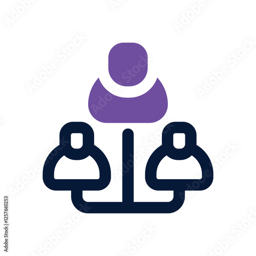 audience dual tone icon. vector icon for your website, mobile, presentation, and logo design.