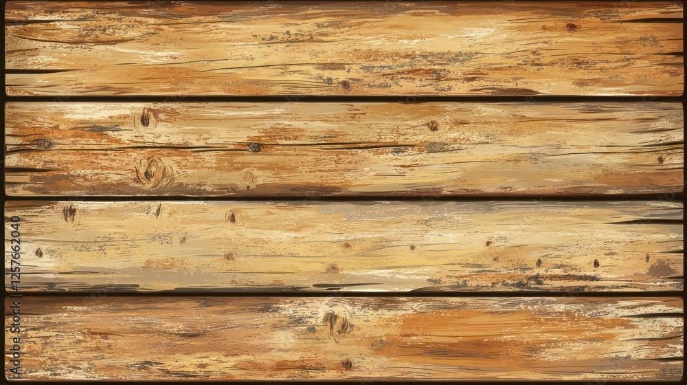 Fototapeta premium Rustic weathered brown wood planks background texture.