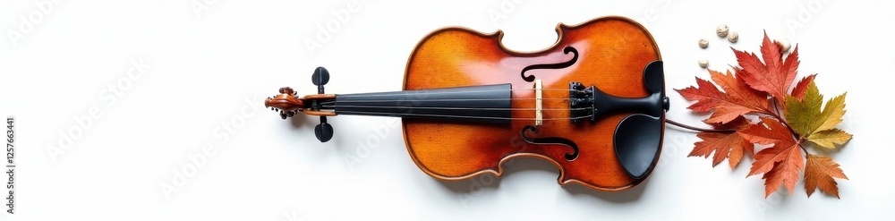 Antique violin, rich wood grain, white backdrop, classical, musical instrument, close-up Antique violin, rich wood grain, white backdrop, classical, musical instrument, close-up