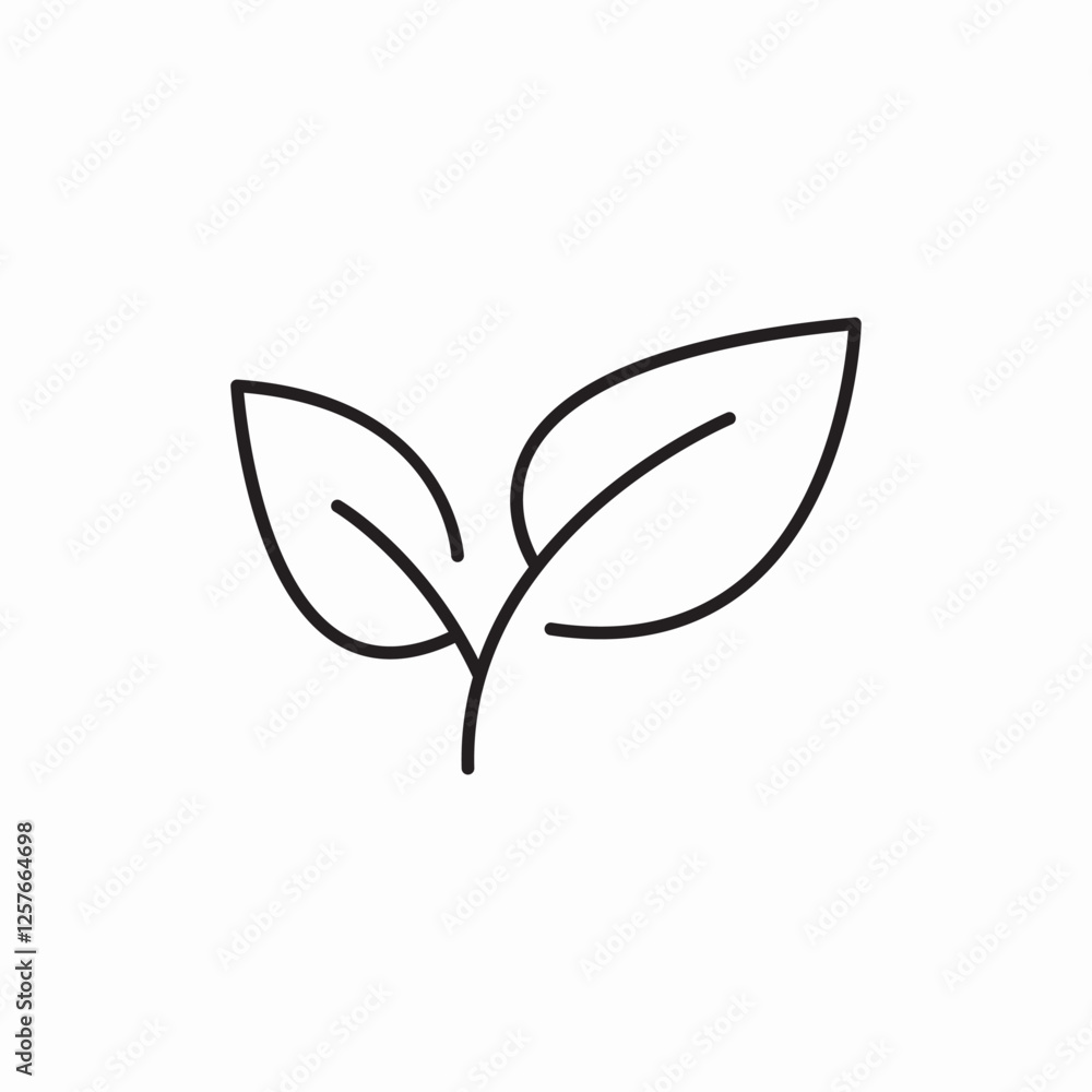 Leaf nature eco friendly icon vector sign Leaf nature eco friendly icon vector sign