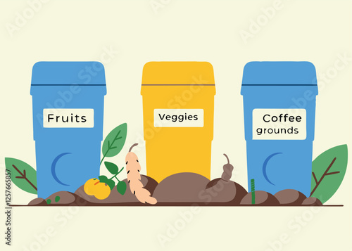 Earth Day Composting: Three Sustainable Bins for Recycling eco green waste reuse