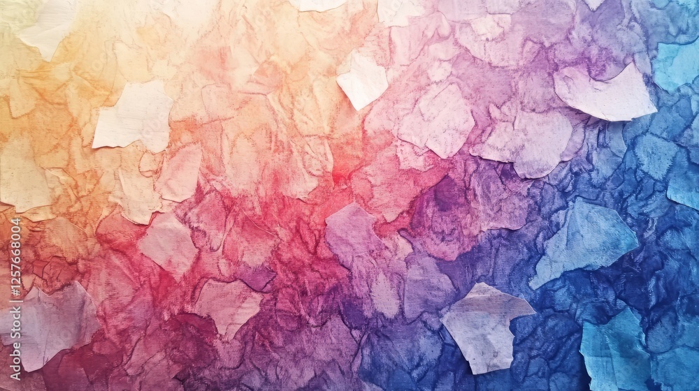 Fototapeta premium Colorful textured pattern with peeling fragments