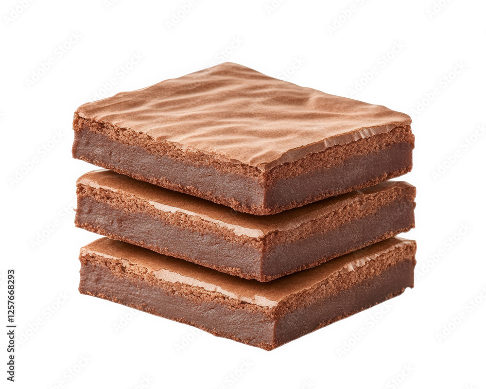 Rich chocolate brownies stacked high, showcasing fudgy texture and indulgent layers. Perfect for dessert lovers seeking sweet treat Rich chocolate brownies stacked high, showcasing fudgy texture and indulgent layers. Perfect for dessert lovers seeking sweet treat