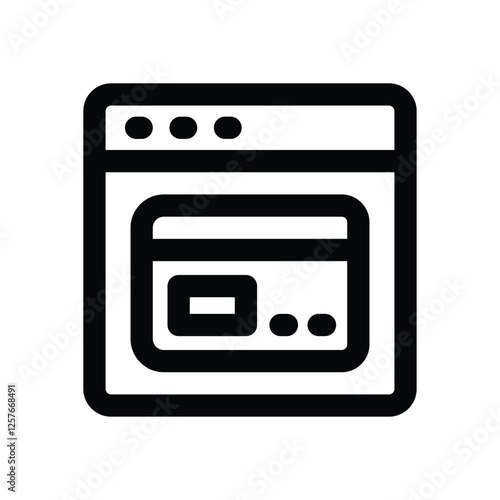 payment method line icon. vector icon for your website, mobile, presentation, and logo design.