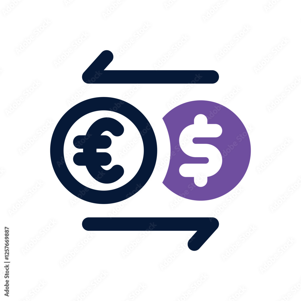 exchange dual tone icon. vector icon for your website, mobile, presentation, and logo design. exchange dual tone icon. vector icon for your website, mobile, presentation, and logo design.