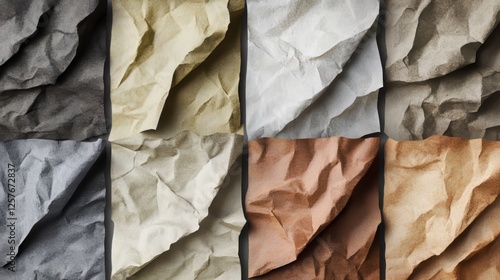 Wallpaper Mural Colorful Crumpled Paper Collage Background Torontodigital.ca