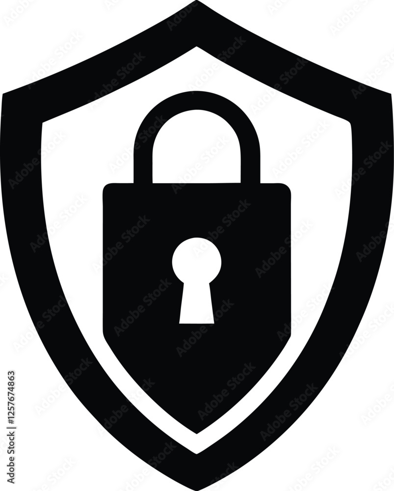 Security unlock silhouette vector illustration design isolated on white background Security unlock silhouette vector illustration design isolated on white background
