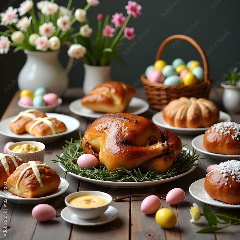 Easter Vibes: Colorful Eggs, Spring Flowers, and Traditional Celebrations Easter Vibes: Colorful Eggs, Spring Flowers, and Traditional Celebrations