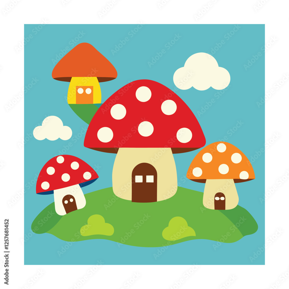 mushrooms in the forest mushrooms in the forest