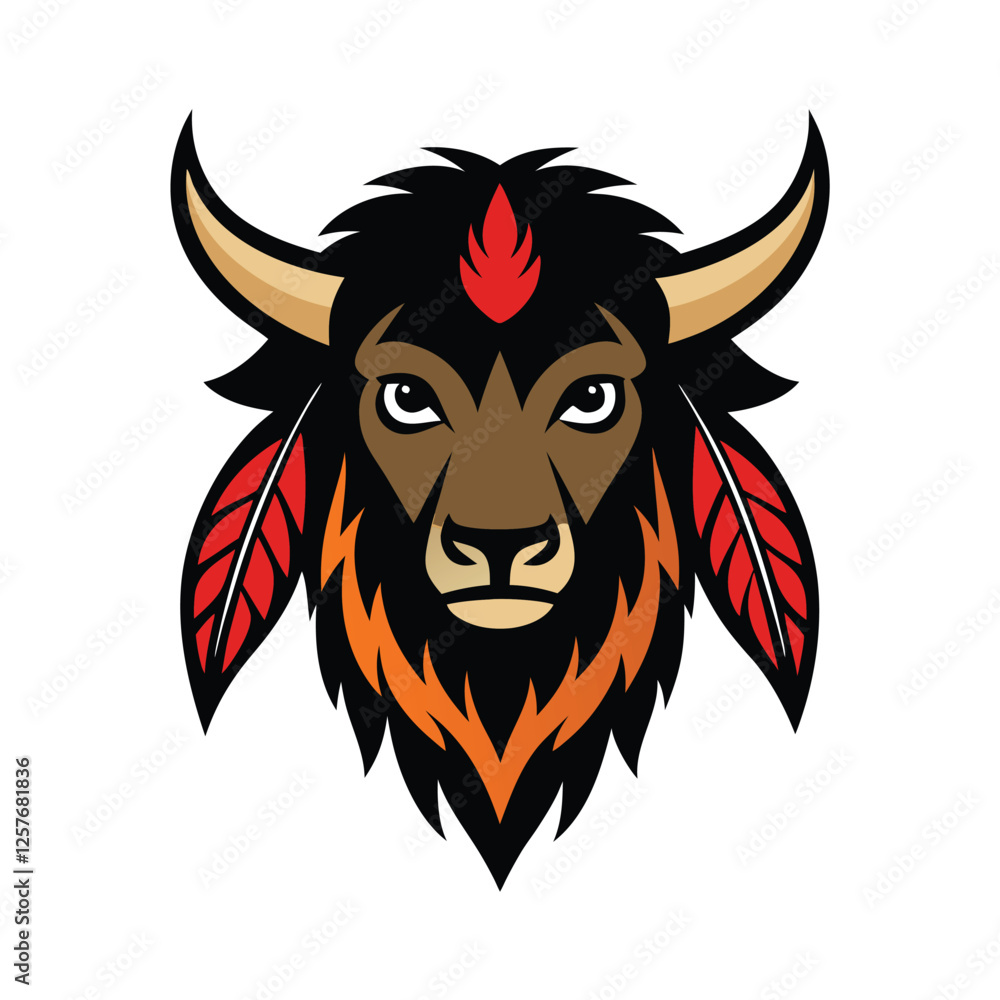 Obraz premium bull head mascot