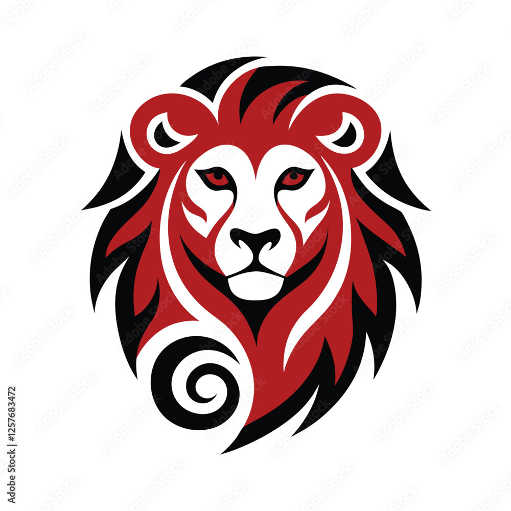 Obraz premium lion head vector