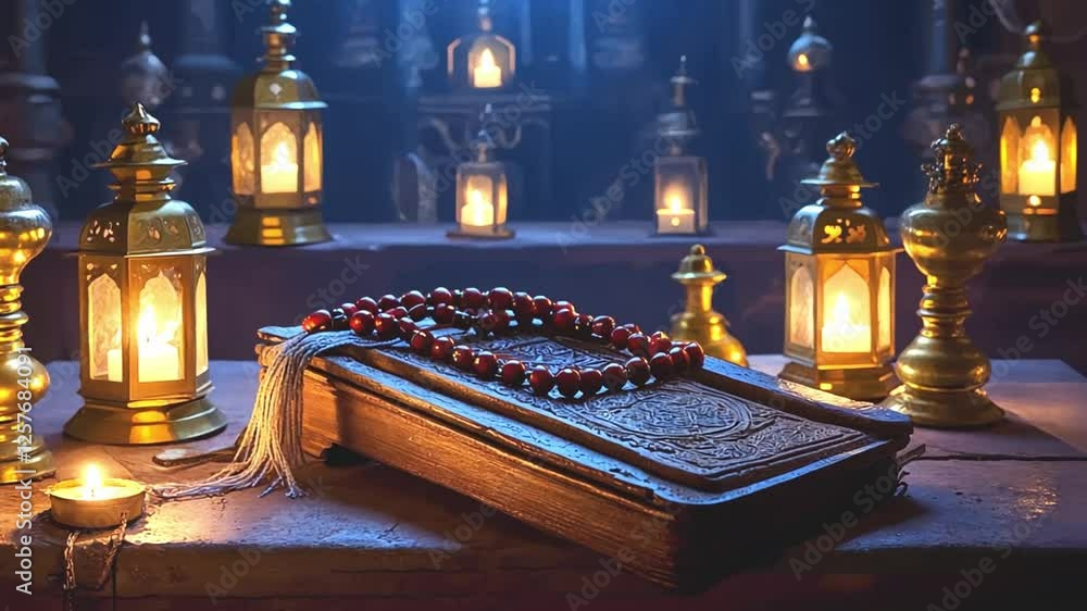 Quran shows Ramadan holiday concept