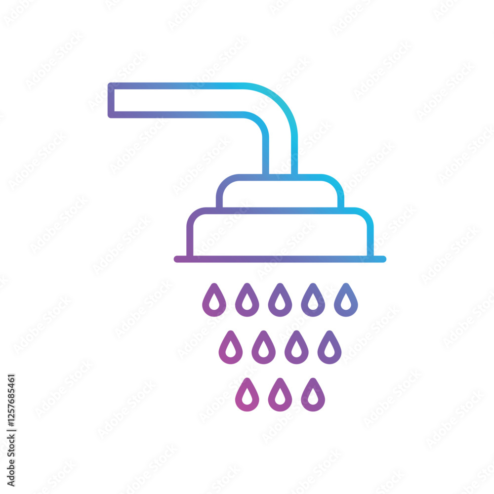 Ghusl vector icon Ghusl vector icon