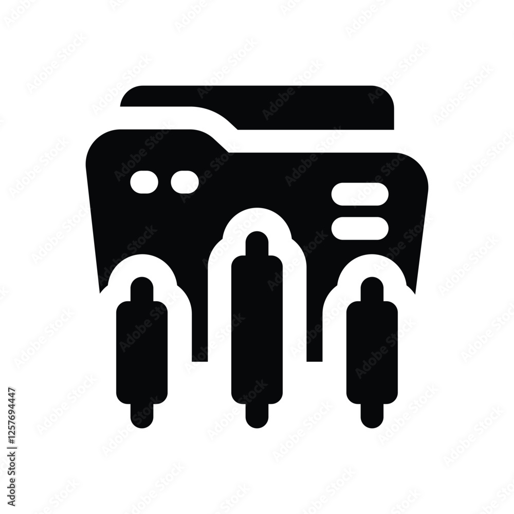 folder solid icon. vector icon for your website, mobile, presentation, and logo design. folder solid icon. vector icon for your website, mobile, presentation, and logo design.