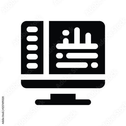 trading solid icon. vector icon for your website, mobile, presentation, and logo design.