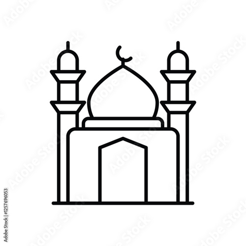 Mosque vector icon 