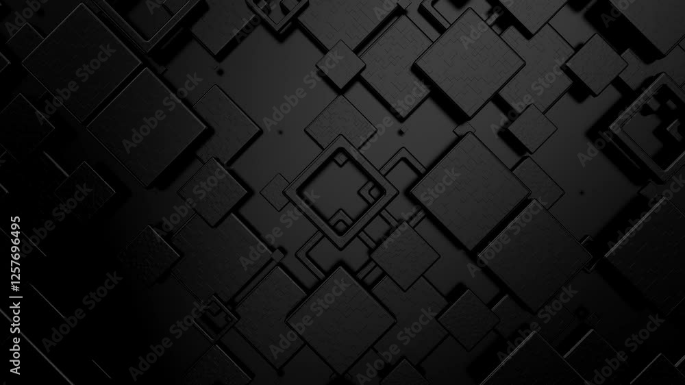 Background of Squares. Abstract motion, loop, two color, 3d rendering, 4k resolution
Background of Squares. Abstract motion, loop, two color, 3d rendering, 4k resolution