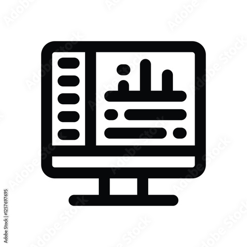 trading line icon. vector icon for your website, mobile, presentation, and logo design.
