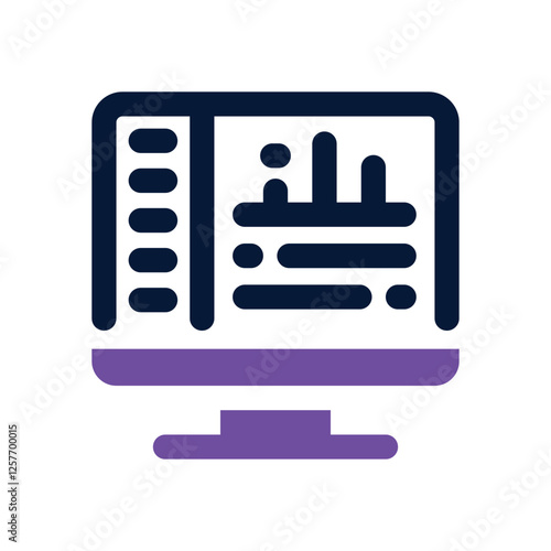 trading dual tone icon. vector icon for your website, mobile, presentation, and logo design.