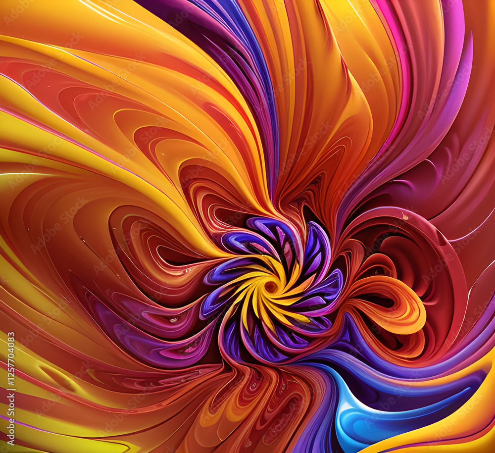 A vibrant blend of swirling pink, red, and blue hues in an abstract fluid art composition, perfect for dynamic and creative backgrounds.generative ai A vibrant blend of swirling pink, red, and blue hues in an abstract fluid art composition, perfect for dynamic and creative backgrounds.generative ai
