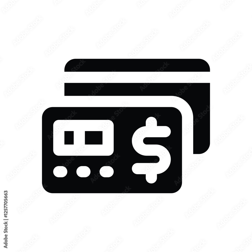 credit card solid icon. vector icon for your website, mobile, presentation, and logo design. credit card solid icon. vector icon for your website, mobile, presentation, and logo design.