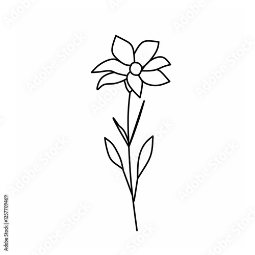 flower isolated on white background vector illustration of a flower abstract flower background hand drawn flowers vector floral background