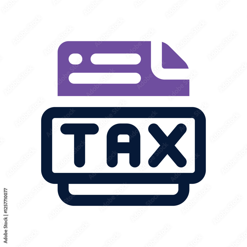 tax dual tone icon. vector icon for your website, mobile, presentation, and logo design. tax dual tone icon. vector icon for your website, mobile, presentation, and logo design.