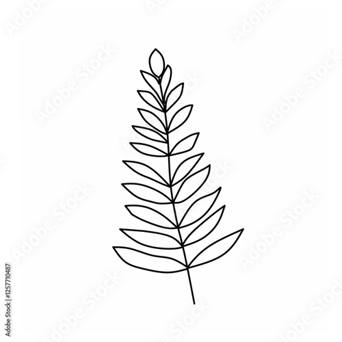 vector set of leaves vector illustration of a tree