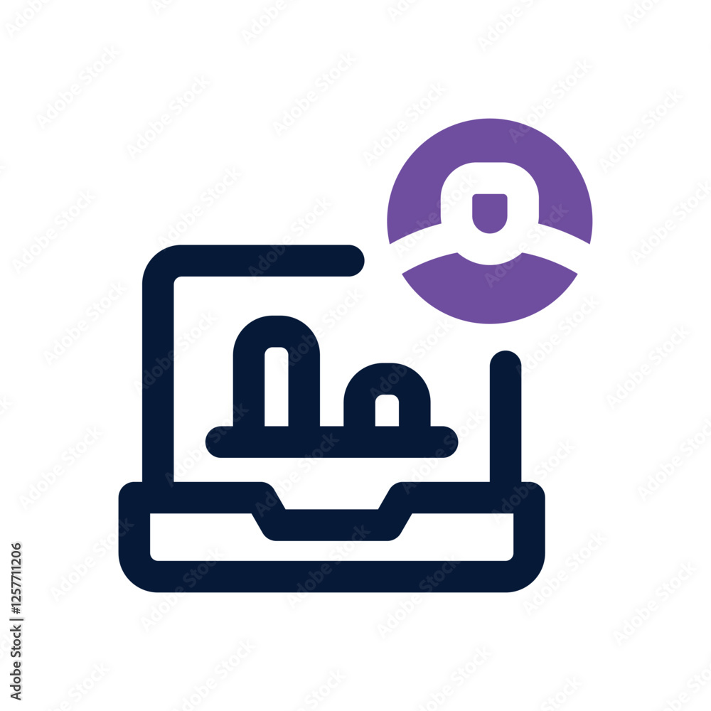 demographic dual tone icon. vector icon for your website, mobile, presentation, and logo design. demographic dual tone icon. vector icon for your website, mobile, presentation, and logo design.