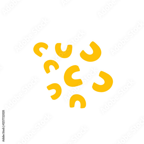 macaroni sprinkle pattern vector