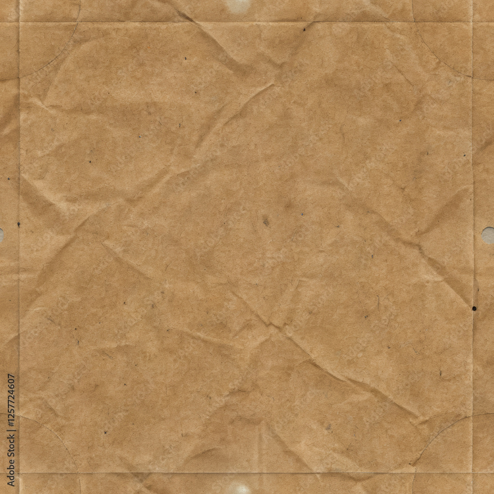 Fototapeta premium Crumpled brown paper texture for packaging use