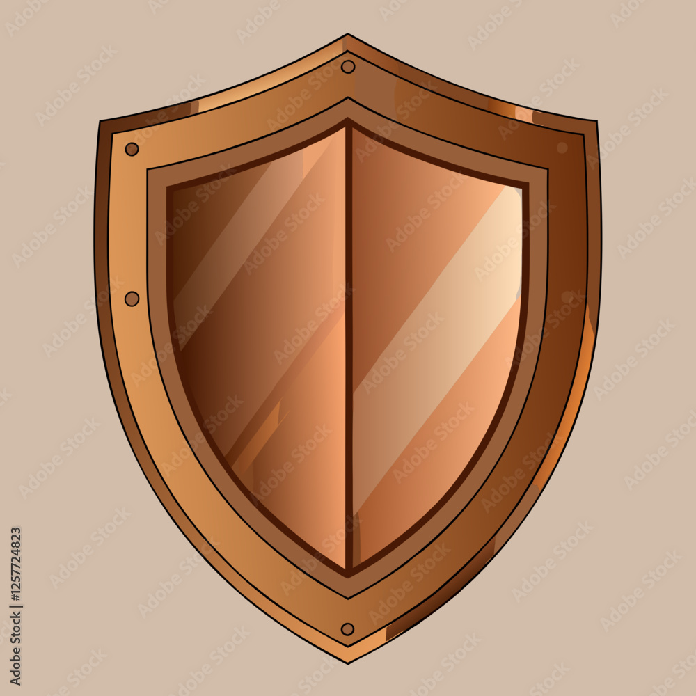 copper shield. copper shield.