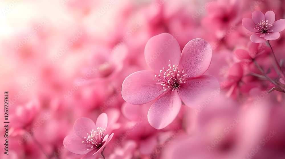 Soft Pink Cherry Blossoms with Delicate Petals Against a Blurred Background
Soft Pink Cherry Blossoms with Delicate Petals Against a Blurred Background