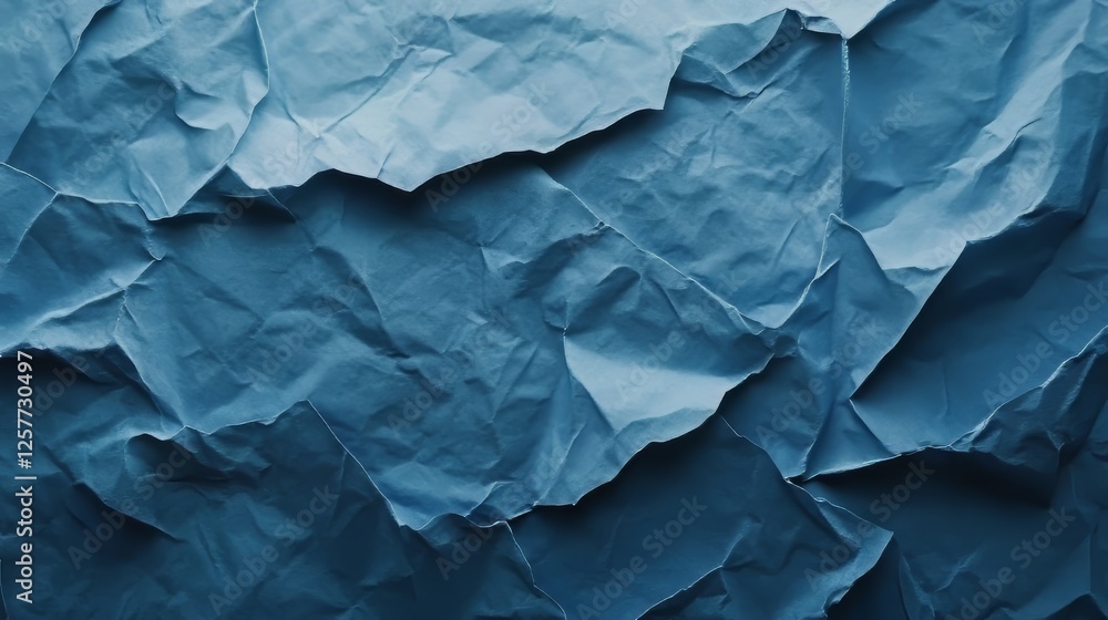 Textured Crumpled Paper in Shades of Blue Textured Crumpled Paper in Shades of Blue