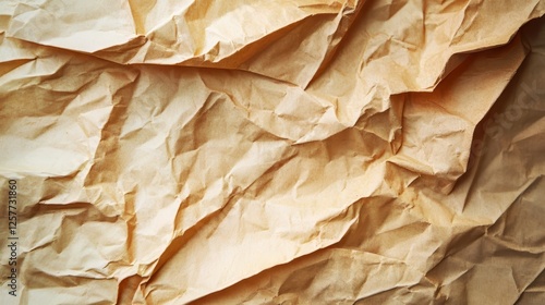 Wallpaper Mural Crumpled brown craft paper texture background Torontodigital.ca