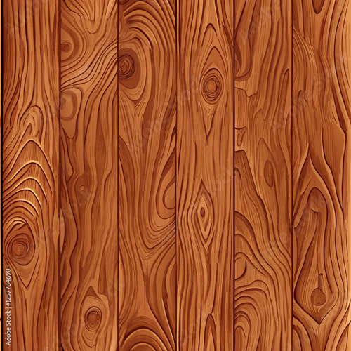 Seamless wood panel texture
