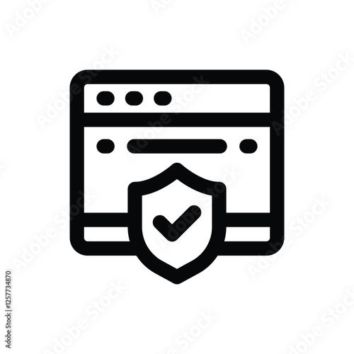 antivirus line icon. vector icon for your website, mobile, presentation, and logo design.