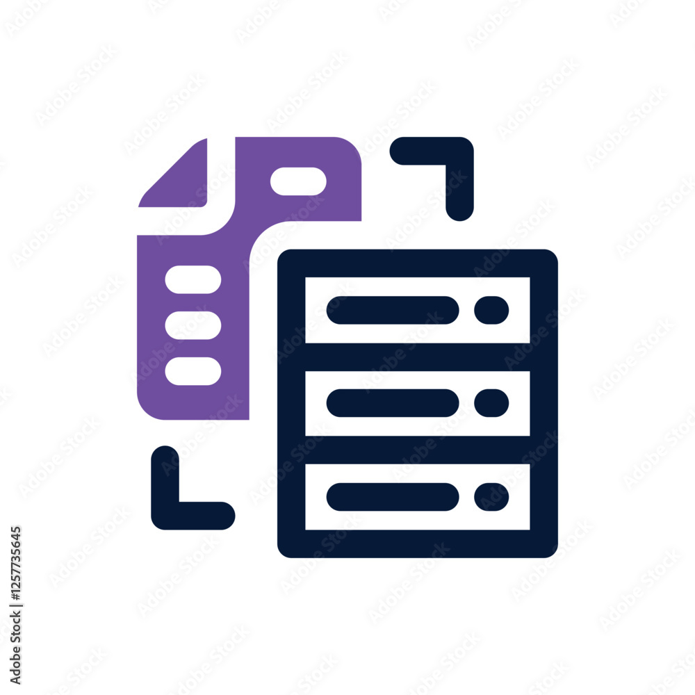 database dual tone icon. vector icon for your website, mobile, presentation, and logo design. database dual tone icon. vector icon for your website, mobile, presentation, and logo design.