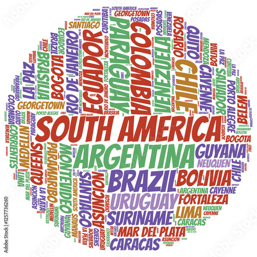 Word Cloud for South America